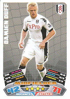 Damien Duff Fulham 2011/12 Topps Match Attax #121